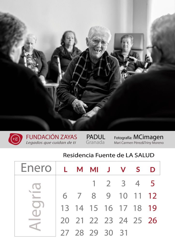 Calendario solidario. Fundación Zayas